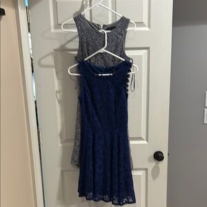 City Studio Blue Halter Sundress Mini